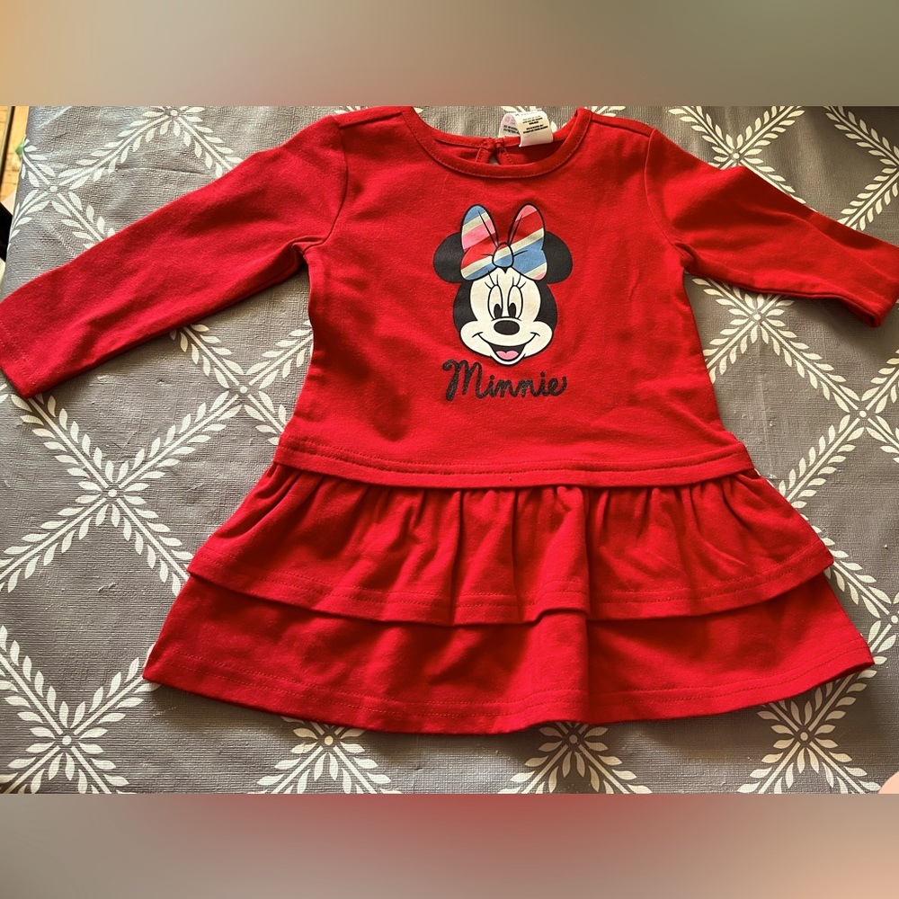 Infant girls red Disney dress size 6-12mths